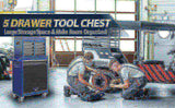 Tool Chest,5-Drawer Rolling Tool StorageCabinet with Enhanced Packaging, DetachableTop Tool Box, W2277P245144
