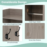 Toilet Storage Cabinet Gray 94608854