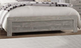 Rustic Gray Finish Full Size Panel Bed Wooden Bedroom Furniture 1pc, Bed in a Box B011P248597