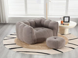 Soft Bean Bag Chair with High Resilient Foamfor living room and bedroom,Comfortable Square W1996P181886