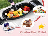 Toddler Tricycle with Rainbow LED Wheels, Foldable 3-in-1 Balance Bike with Carbon Steel Frame, 08127075