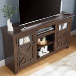 ZUN 2 Doors Cabinet Farmhouse Cabinet, Farmhouse TV Stand Barn Design,Modern Farmhouse TV Media Stand, W1758P199936