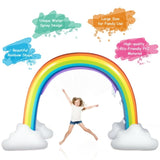 Inflatable rainbow spray water park toy 88104901