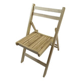 Furniture Slatted Wood Folding Special Event Chair - Wood, Set of 4, FOLDING CHAIR, FOLDABLE STYLE 51286752