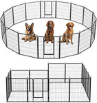 ZUN Dog Playpen 32 Inch 16 Panles, Ideal Fence for Small/Mediums Indoor & Outdoor Bliss, Perfect W1134P289742