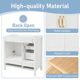 36 inch Bathroom Vanity with Sink, One Cabinet with Soft-closing Doors, 4 Soft-Closing Drawers, N759P292552K