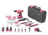 146-Piece Drill Set with 8V Pink Cordless Drill, Home Tool Kit with Drill, 49309403