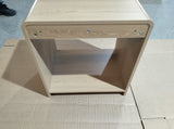 Mid-century modern bedside set, 2 pieces, with storage drawers and open shelves, bedroom side W1706P465308