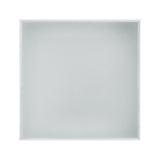 ON-TREND Square High Glossy Coffee Table with 16-color LED Strip Lights, Modern Center Table with N721P191980K