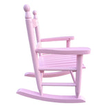 ZUN Children's rocking light pink chair- Indoor or Outdoor -Suitable for kids-Durable 98976983