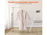 Adjustable Clothes Drying Rack, 2-Tier with 21 Hanging Rods, 22 lbs Capacity, Foldable, Sock 34658859