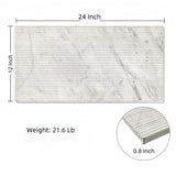 12*24 White Marble,natural marble, for wall,OL textured finished, 3D fluted marble, natural stone W1696P262333
