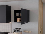 Black Hi Wall Cabinet with 1 Door B062P252191