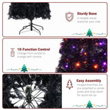 7ft Wizard Hat Shape Automatic Tree Structure PVC Material 1050 Branches 400 Lights 10 Functions 25044014