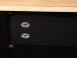 Kitchen Island & Kitchen Cart, Mobile Kitchen Island, Rubber Wood Top, Big & Adjustable Shelf Inside 17444090
