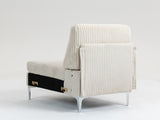 Modular Sectional Sofa Armless Seat Module, Corduroy Sectional Couch, Single Couch Modular Armless W3098P257002