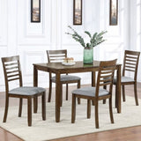 ZUN Wooden Dining Chairs Set of 4, Kitchen Chair with Padded Seat, Upholstered Side Chair for Dining W1998126410