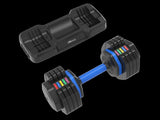 ZUN Adjustable Dumbbell - 55lb Single Dumbbell with Anti-Slip, Fast Adjust Weight by Turning 54473935