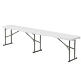6FT Outdoor Courtyard Foldable Bench 10372162