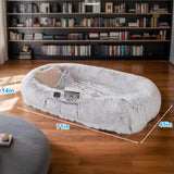 Human Dog Bed, Washable Faux Fur Dog Bed for People Doze Off, Napping Orthopedic Dog W3101P314614