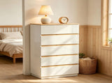 () 5-Drawer Color-Block Chest Particleboard Drawer Dresser 29.92*15.75*44.88in 21513410