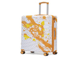 28 Inch PC Spinner Wheel Luggage, Carry on Suitcase, With Printed pattern and Combination Lock W2787P487193