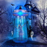 8.8 FT Halloween Inflatable UFO Yard Decoration, Fun Tall Blow up Yard Decor with Built-in LED 25177587