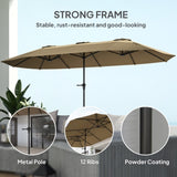 Outdoor beach umbrella/Double-Sided Sun Umbrella 11765031