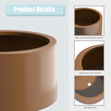 Heavy Duty Corten Steel Round Raised Garden Bed Kit 15.5" Dia. x 20" H. Pre-Rusted Metal Planter W3077P276892