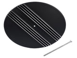 14" x 3" Half Finned Aluminum Air Cleaner With Recessed Base and Paper Element Black 88624488