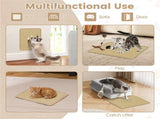 16 x 12 Inch Natural 6-Piece Cat Scratching Mats, Sisal Material Anti-Slip Latex Backing Furniture 15958003