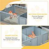 ZUN Dog Whelping Box/Dog house/Pet Playpen 82879694