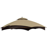 Replacement Canopy Top for Lowe's Allen Roth Heavy Duty Roof Top with Air Vent 10X12 W419P169912