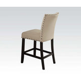 Beige Counter Height Chair with Nailhead Trim B062P209272
