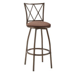 ZUN 2 Piece Bar Stools, Bar Chairs, Brown Bar Stools,Country Style Industrial,Easy to Assemble, with W2167P168730