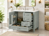 30" Bathroom Vanity, Modern Bathroom Cabinet with Sink Combo Set, Bathroom Storage Cabinet with 1 N729P370363F