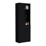 Grace Black 2-Door Kitchen Cabinet B062P175032