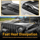 The Avenger Style Hood Compatible with 2018Jeep Wrangler JL JLU&2020-2023 Gladiator JT W2801P246945