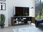 ZUN Kaia Tv Stand for TV´s up 55", Four Shelves, Three Shelves -Black / Pine B20092087