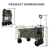 Outdoor Garden Park Utility kids wagon portable beach trolley cart camping foldable with big wheels W321P206635
