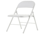 6pcs Elegant Foldable Iron & PVC Chairs for Convention & Exhibition White 59477551