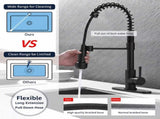 Kitchen Faucet with Pull Down Sprayer and 4 Spraying Modes Single Handle Commercial Spring Kitchen 67421386