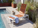 Outdoor Chaise Lounges Pool Lounge Chairs Outdoor Daybed Recliner with Adjustable Backrest for N719P383161K