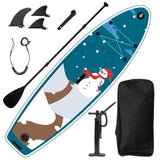 ZUN Inflatable Stand Up Paddle Board 9.9'x33"x5" With Accessories 78496528