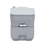 ZUN Portable Toilet With 5.3 Gallon Waste Tank and Carry Bag, Porta Potty for RV Boat Camping, Gray W2181P148123