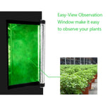 ZUN LY-60*60*120cm Home Use Dismountable Hydroponic Plant Growing Tent with Window Green & Black 34597923