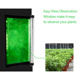 ZUN LY-60*60*120cm Home Use Dismountable Hydroponic Plant Growing Tent with Window Green & Black 34597923