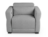 ZUN Isla - Dual Power Recliner - Dark Gray B081P157424