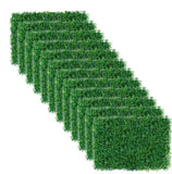 12 pieces of 24 "x 16" artificial boxwood boards, grass wall panels, boxwood fence panels, UV 79050192