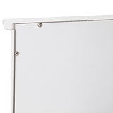 Double Door Fork Toilet Cabinet White 62734971